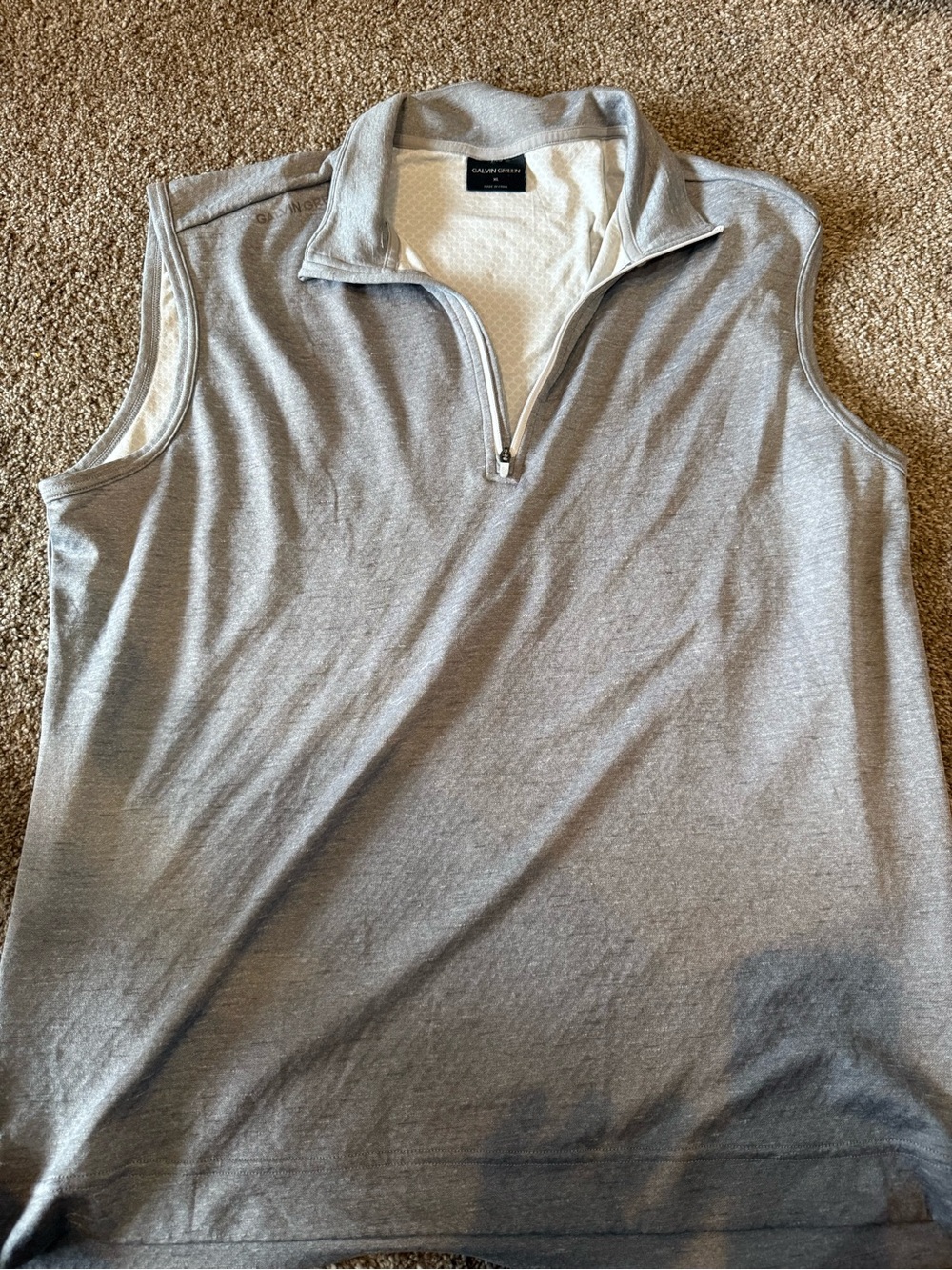Galvin Green Light Gray Golf Polo - XL